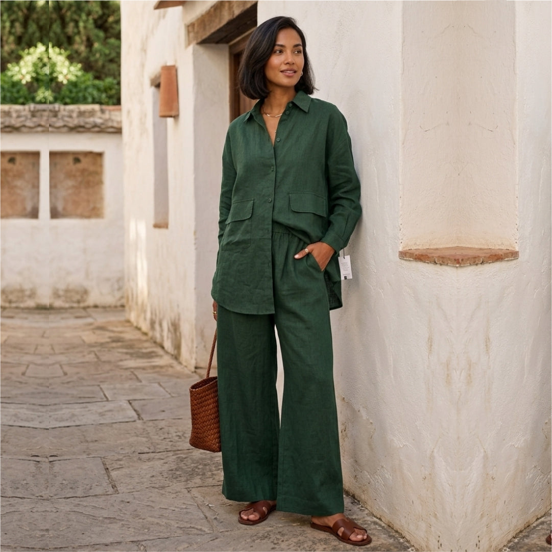 Pocket Button Down Co-order Sets 2-piece