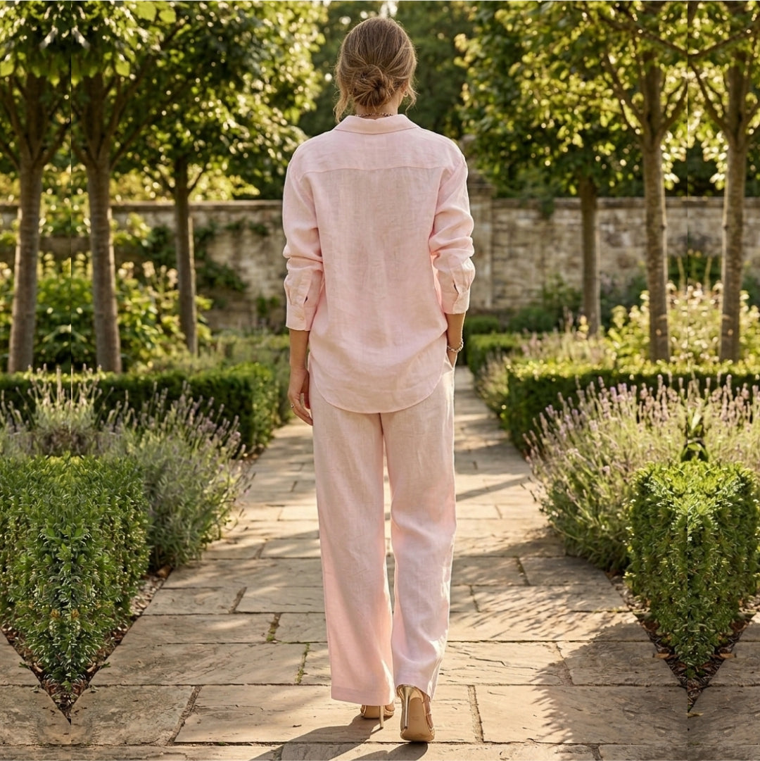 Light Pink Polo Lawn Cord Set   2-Piece