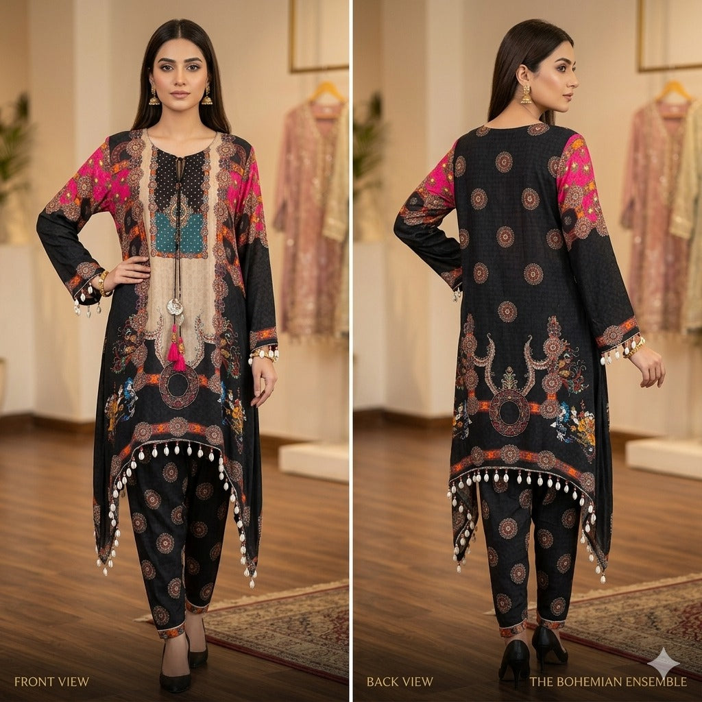 Airline Shirt with Tulip Shalwar 2-piece